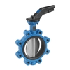 Butterfly valve Type: 6831 Ductile cast iron/Stainless steel Centric Squeeze handle Lug type